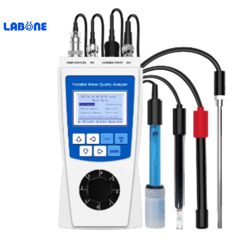 PMULP-800 Portable Multi-parameter Water Quality Analyzer Electrode Method pH DO EC TDS Water Tester